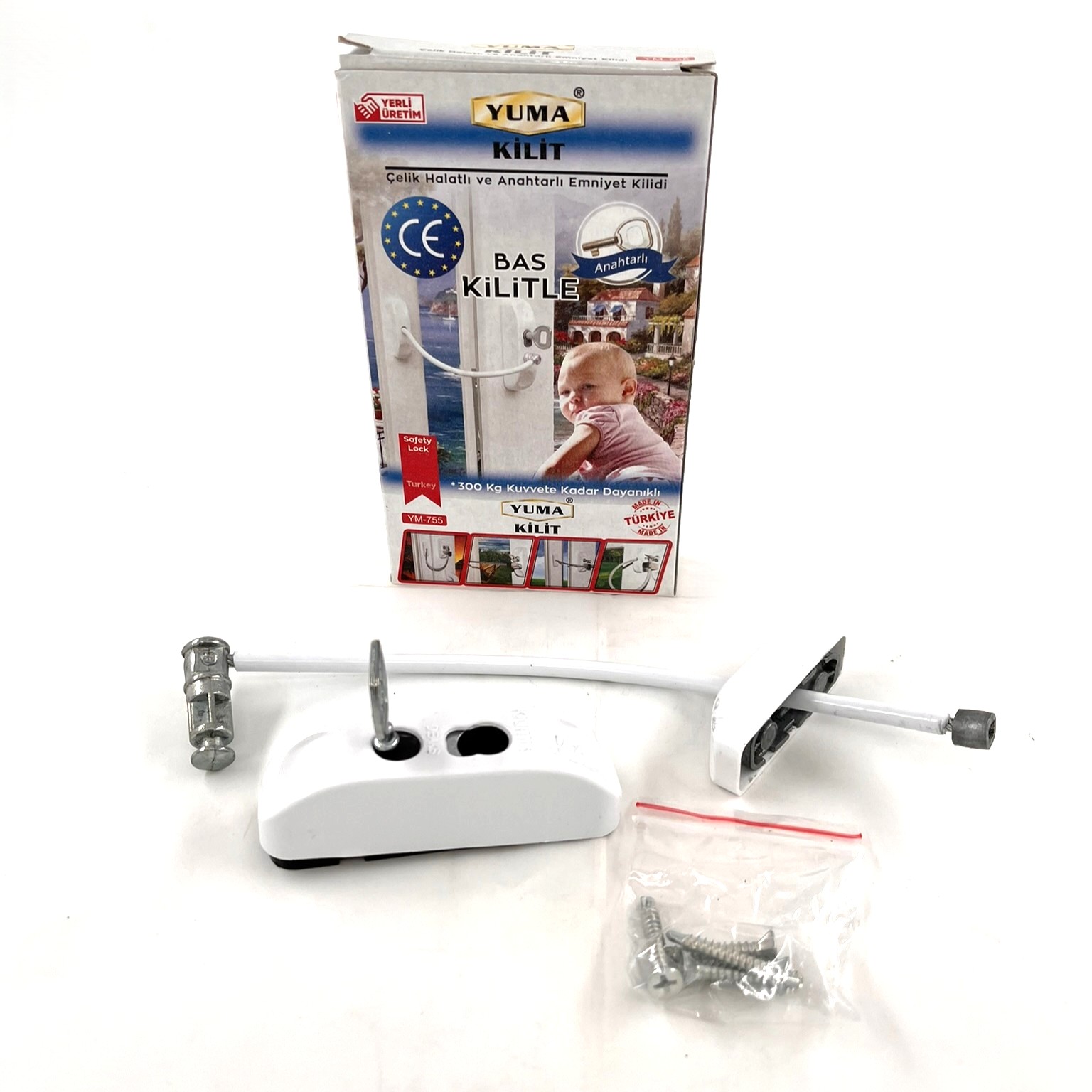YUMA PVC EMNİYET HALATLI BAS KİLİTLE